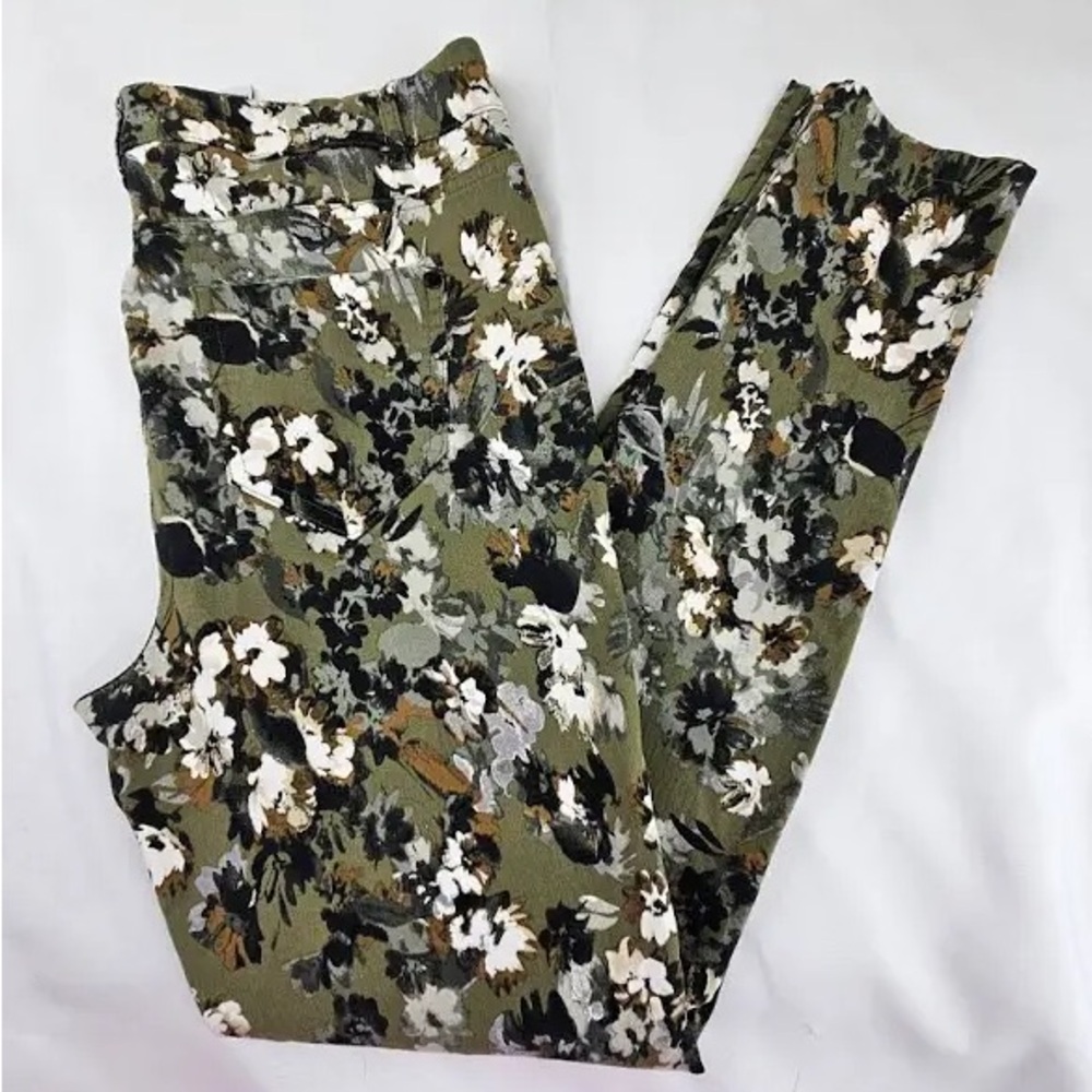 Jules & Leopold Green and Black Floral Pants